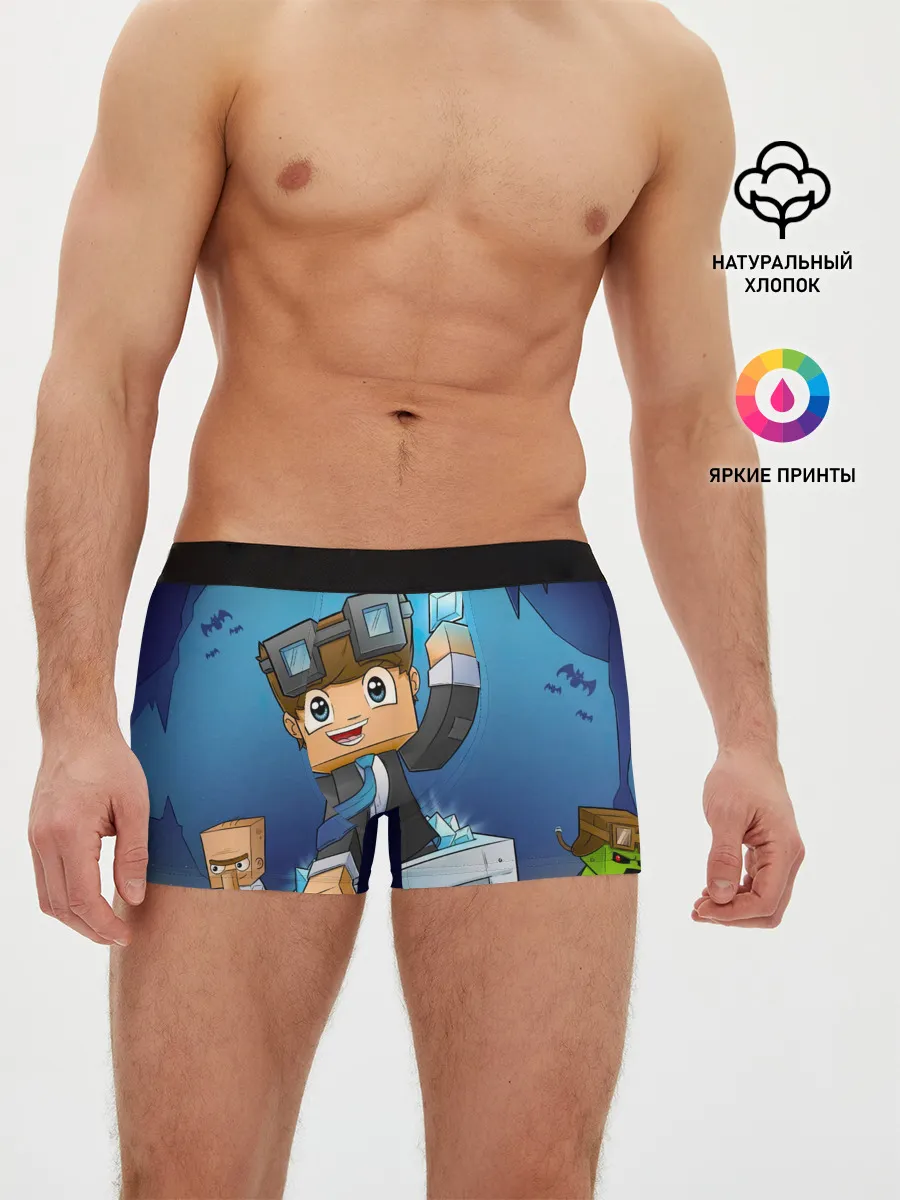 Мужские трусы боксеры / Minecraft