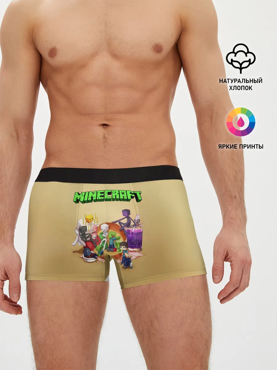 Мужские трусы боксеры / Minecraft