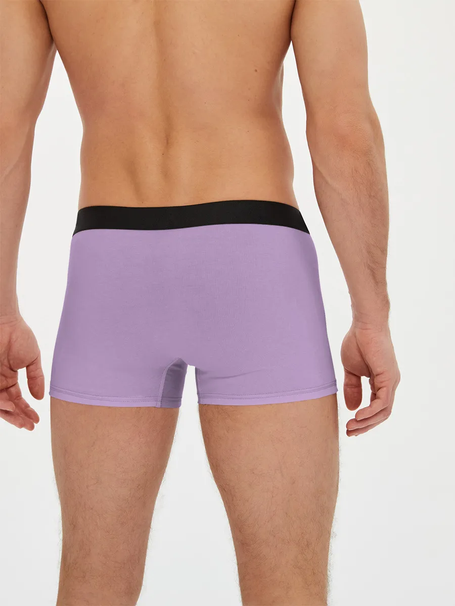 Мужские трусы боксеры / Глициниевый цвет