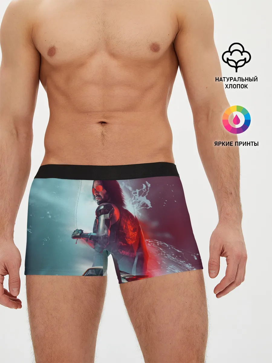 Мужские трусы боксеры / Cyberpunk 2077 | Джонни и Порш