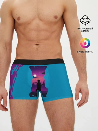 Мужские трусы боксеры / Гинтоки кот