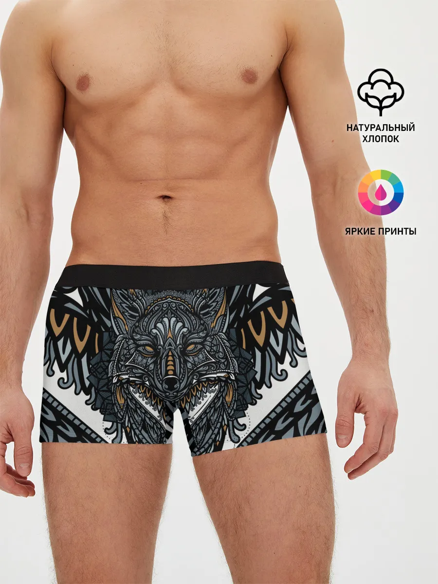 Мужские трусы боксеры / Рисунок лиса