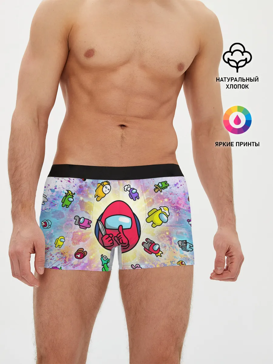 Мужские трусы боксеры / Among us space