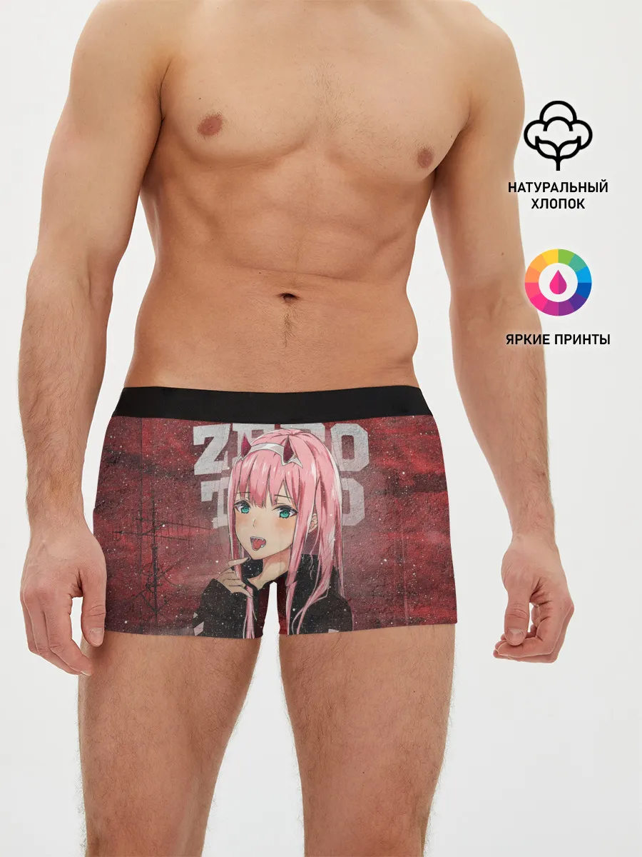 Мужские трусы боксеры / Zero Two в толстовке