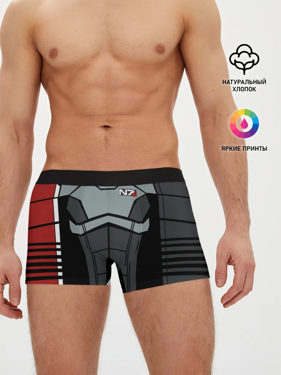 Мужские трусы боксеры / КОСТЮМ N7 | MASS EFFECT N7 | МАСС ЭФФЕКТ Н7