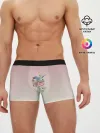Мужские трусы боксеры / Птичка в гнезде роза