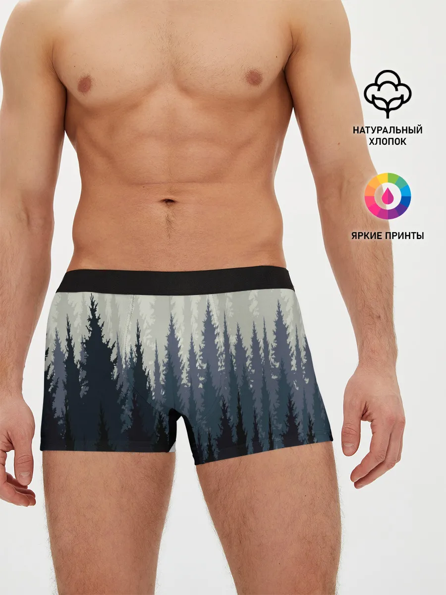 Мужские трусы боксеры / Лес