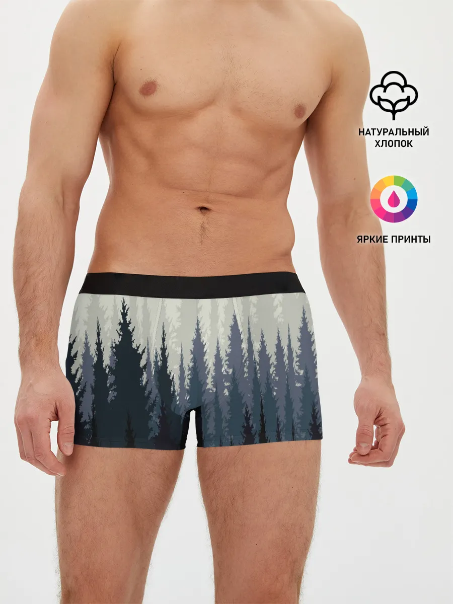 Мужские трусы боксеры / Лес