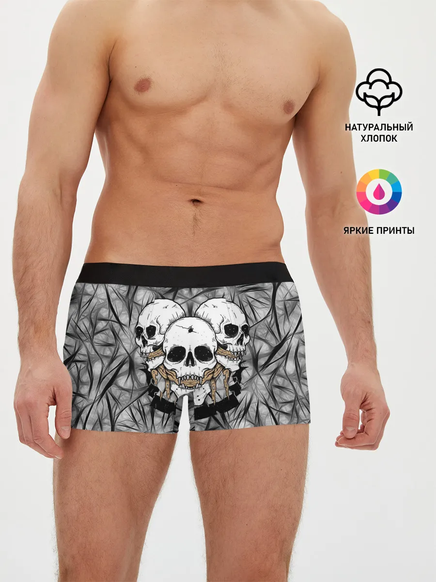 Мужские трусы боксеры / Черепа