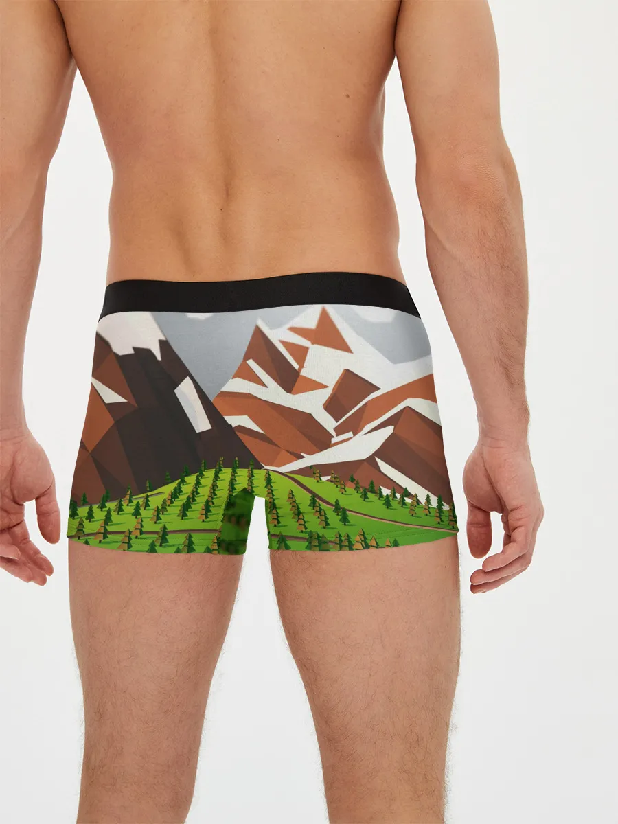 Мужские трусы боксеры / Горы