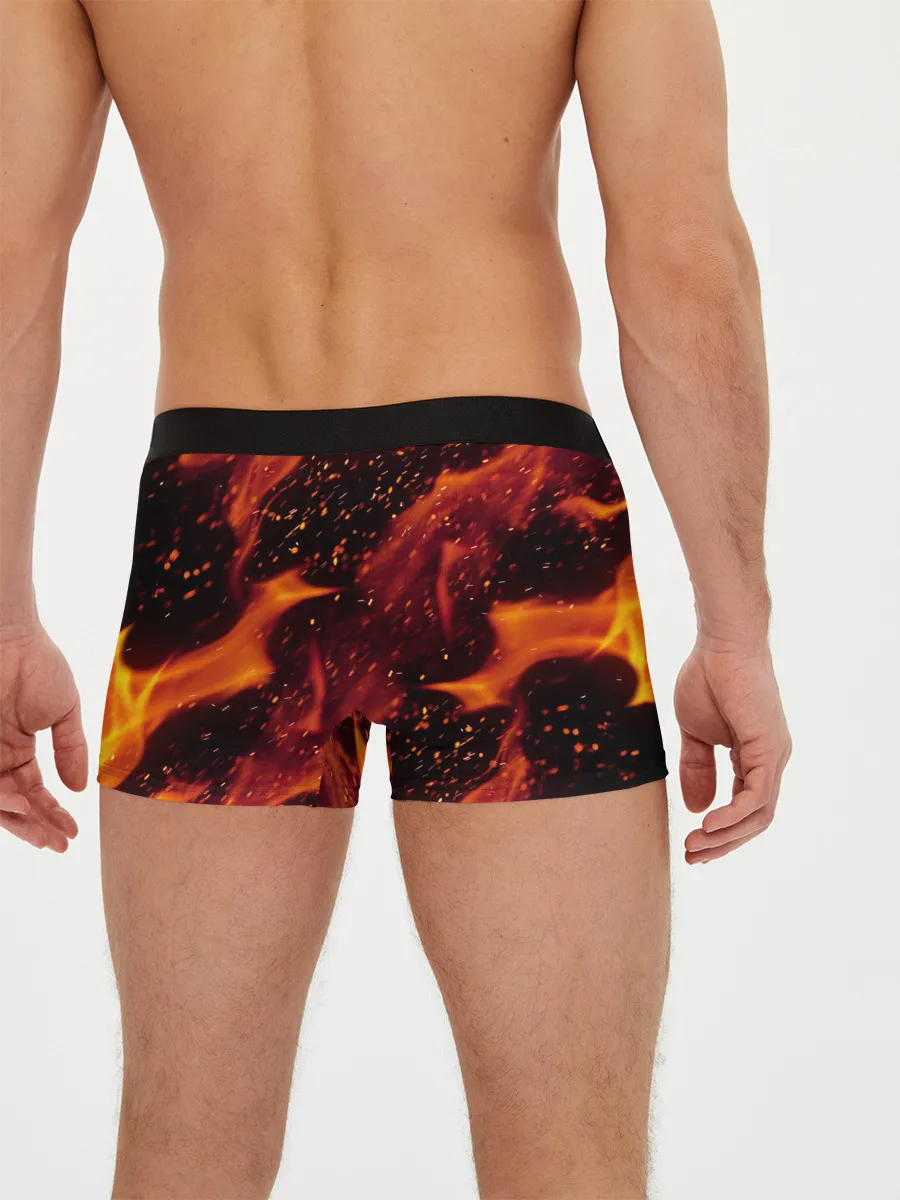 Мужские трусы боксеры / БИТКОИН ОГОНЬ