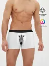 Мужские трусы боксеры / Зебра минимализм