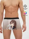 Мужские трусы боксеры / Девочка и белый кот аниме