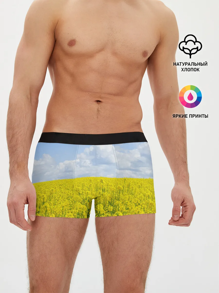 Мужские трусы боксеры / Желтый цвет весны