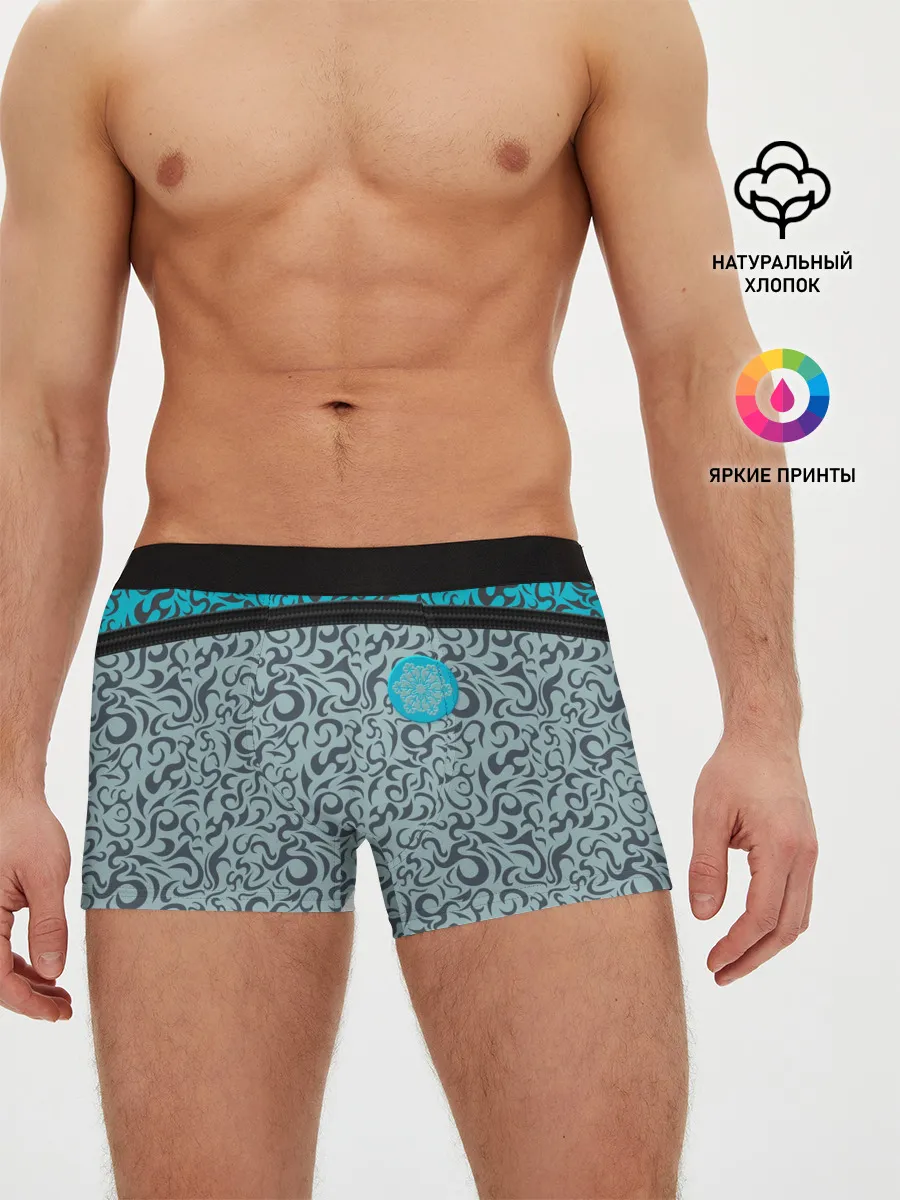 Мужские трусы боксеры / Снежный вихрь