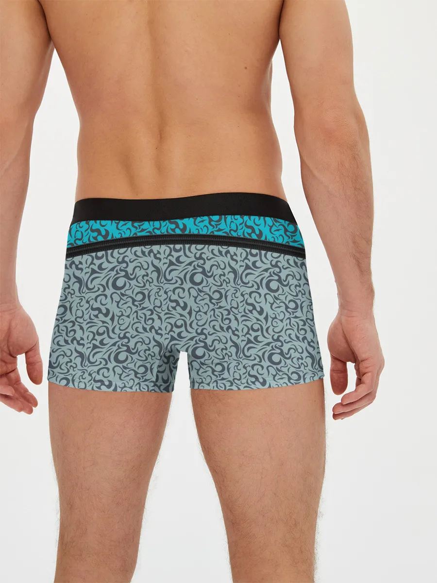 Мужские трусы боксеры / Снежный вихрь