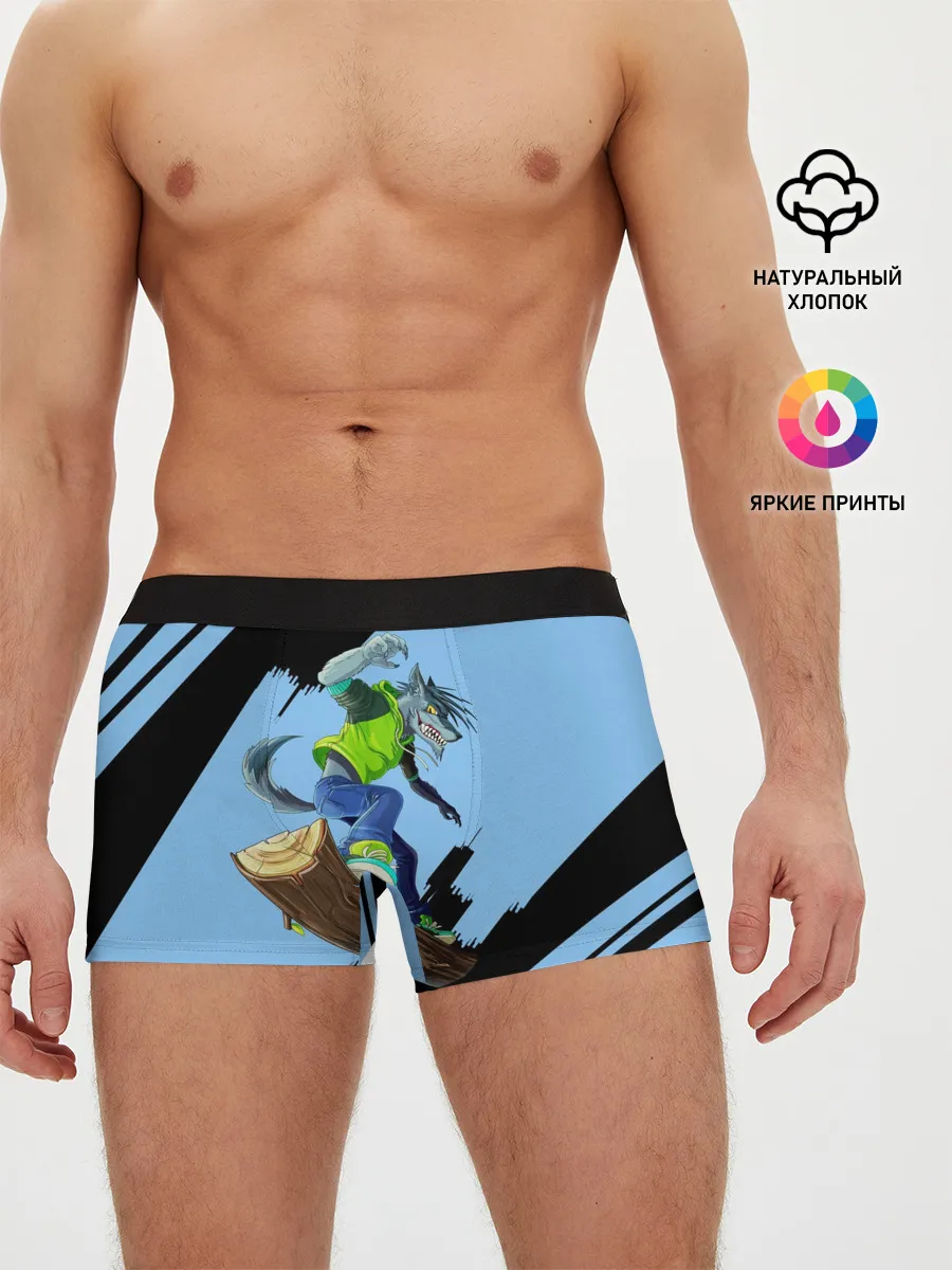 Мужские трусы боксеры / Волк