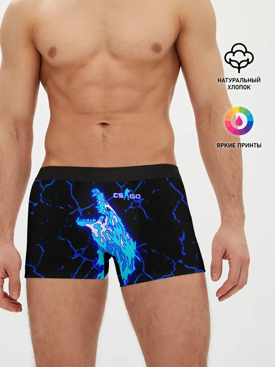 Мужские трусы боксеры / CS GO Howl Neon