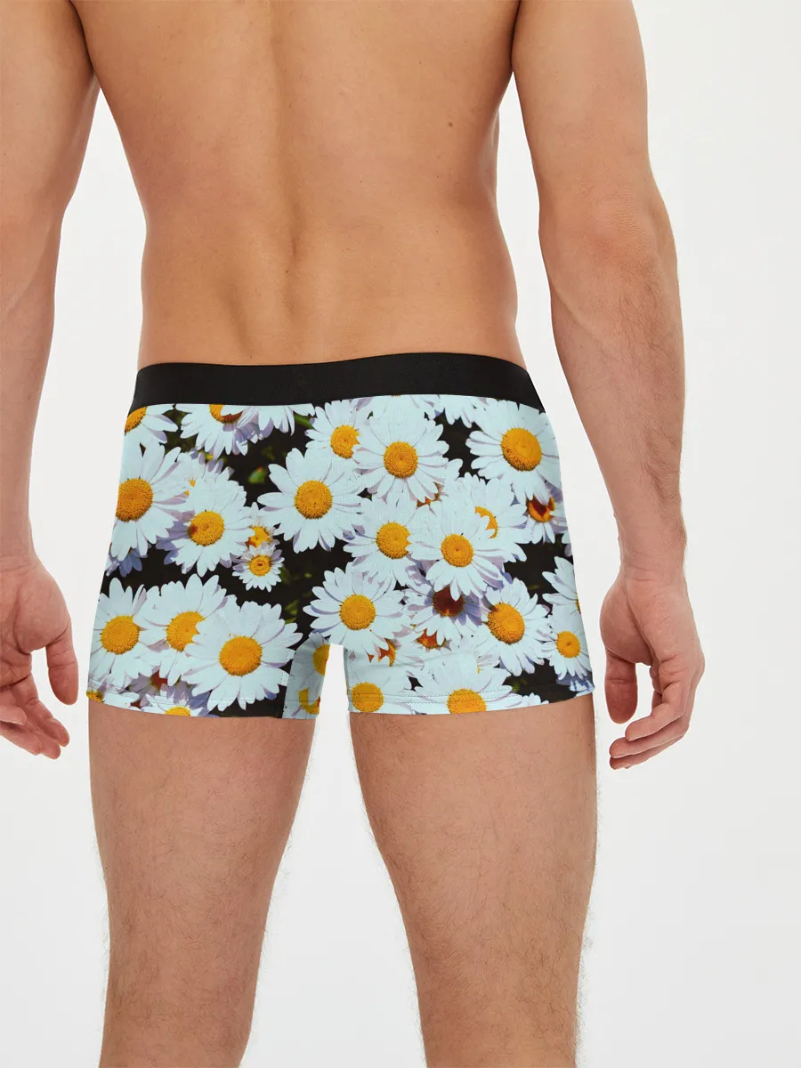 Мужские трусы боксеры / Ромашки