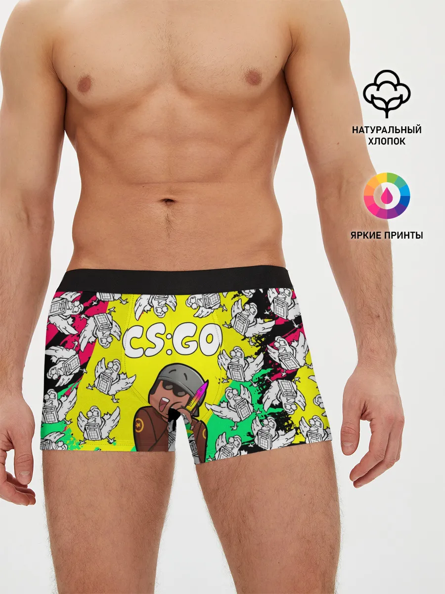 Мужские трусы боксеры / CS GO CHICKEN