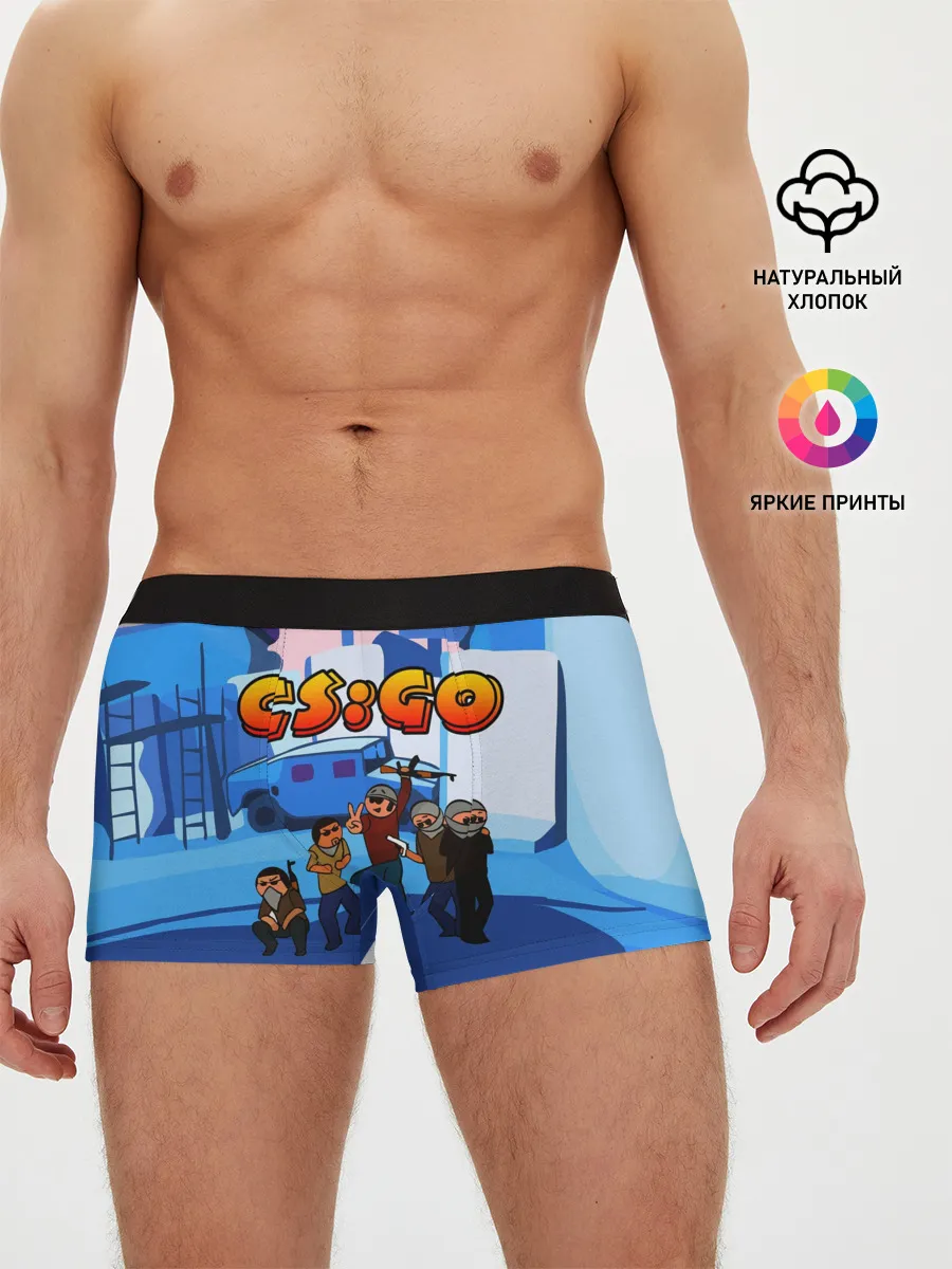 Мужские трусы боксеры / CS GO МУЛЬТФИЛЬМ
