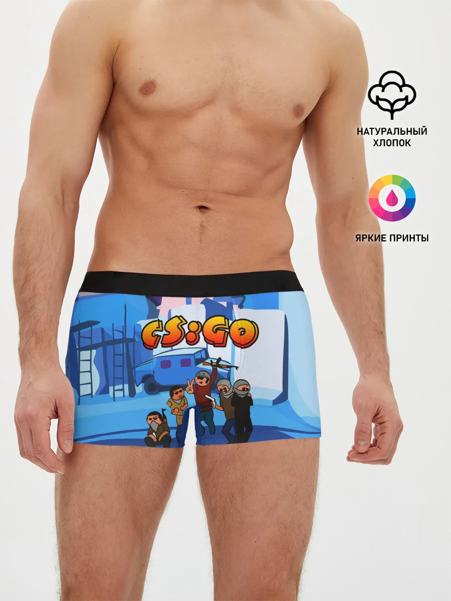 Мужские трусы боксеры / CS GO МУЛЬТФИЛЬМ