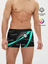 Мужские трусы боксеры / MERCEDES BENZ АКВАМАРИНОВЫЙ