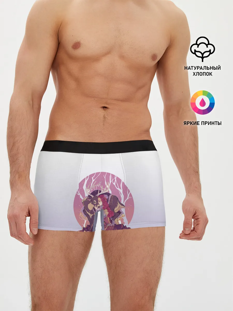 Мужские трусы боксеры / Принцесса и олень