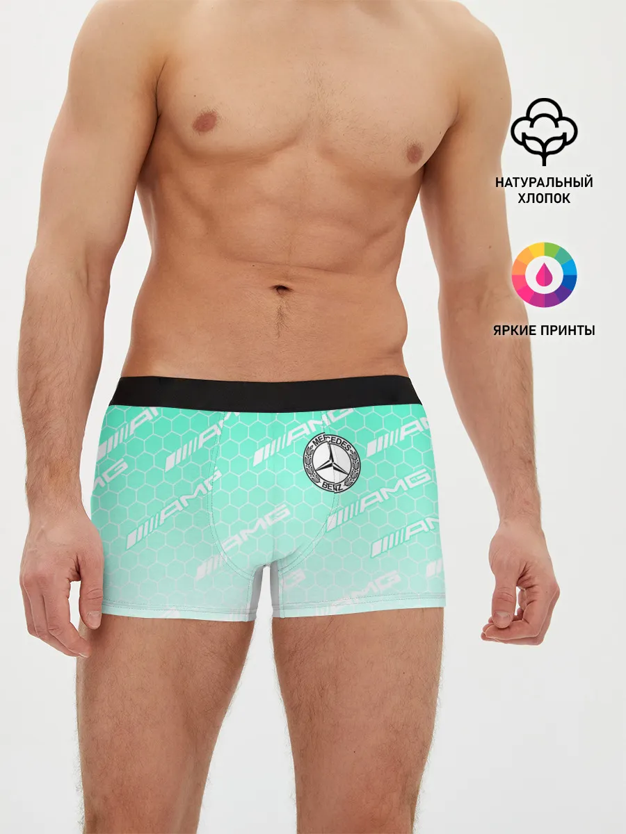 Мужские трусы боксеры / MERCEDES BENZ AMG
