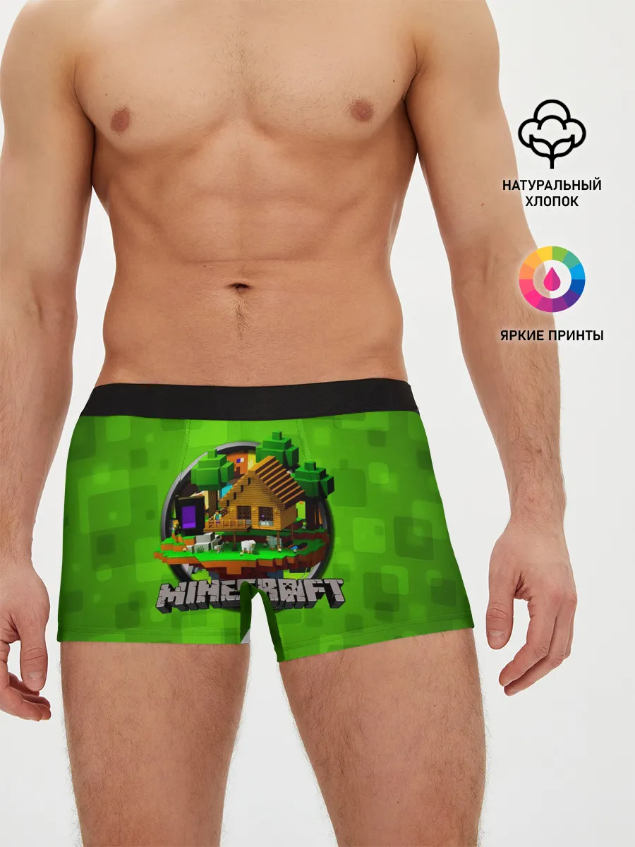 Мужские трусы боксеры / Minecraft
