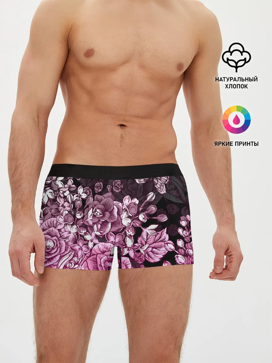 Мужские трусы боксеры / РОЗЫ | ROSES | БАБОЧКИ