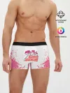 Мужские трусы боксеры / Лого джоджо розовые брызги