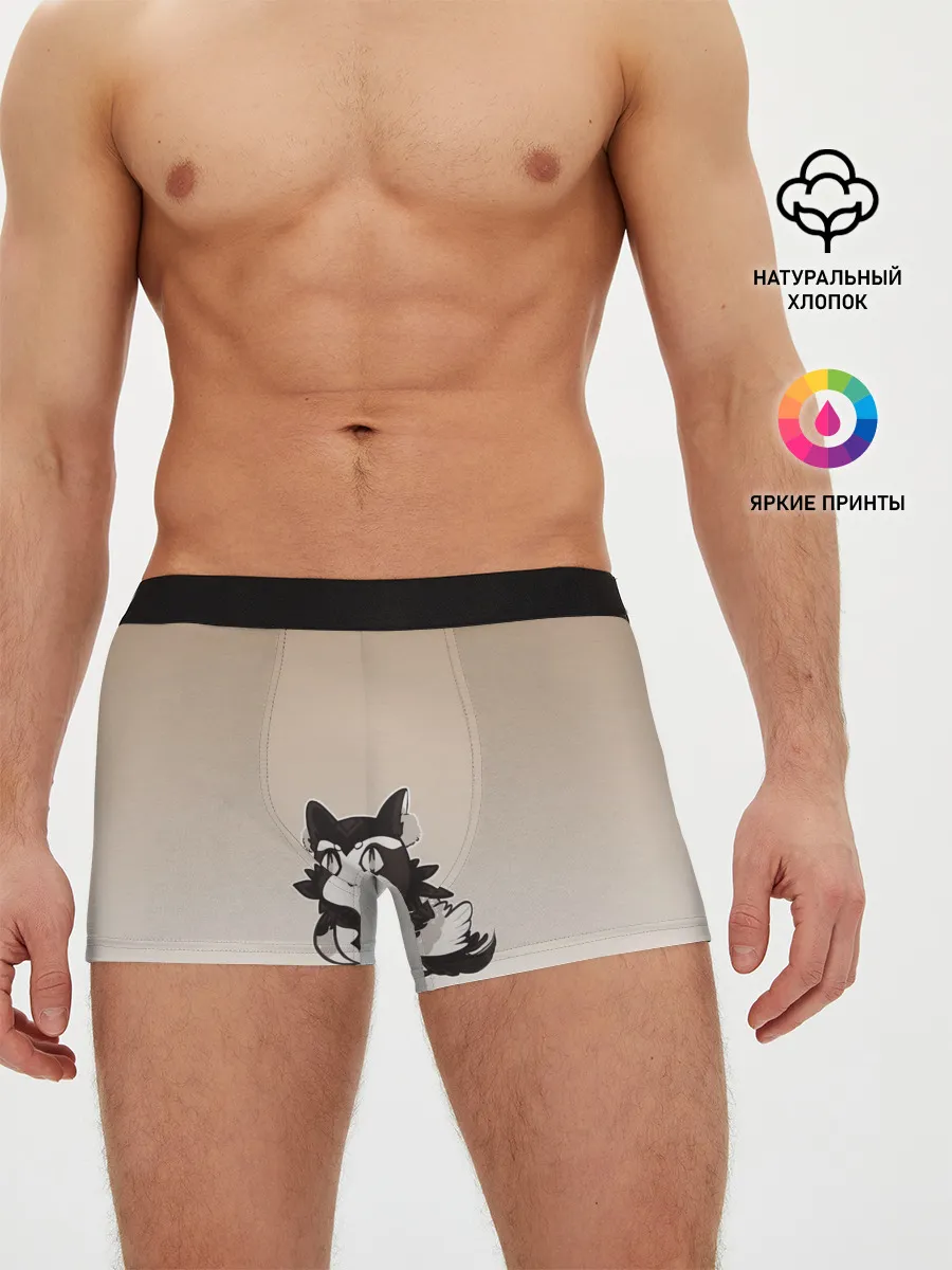 Мужские трусы боксеры / сова котик аниме