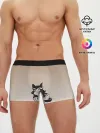 Мужские трусы боксеры / сова котик аниме