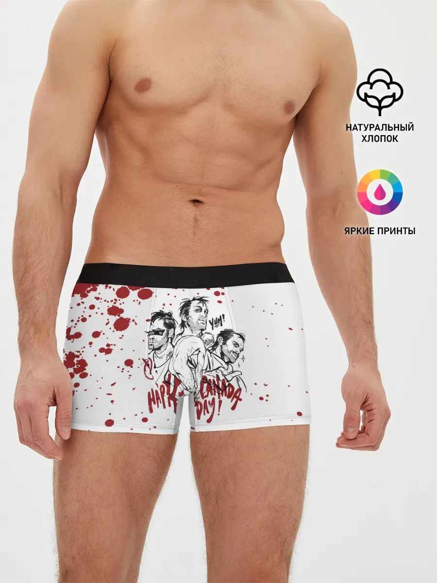 Мужские трусы боксеры / HAPPY CANADA DAY