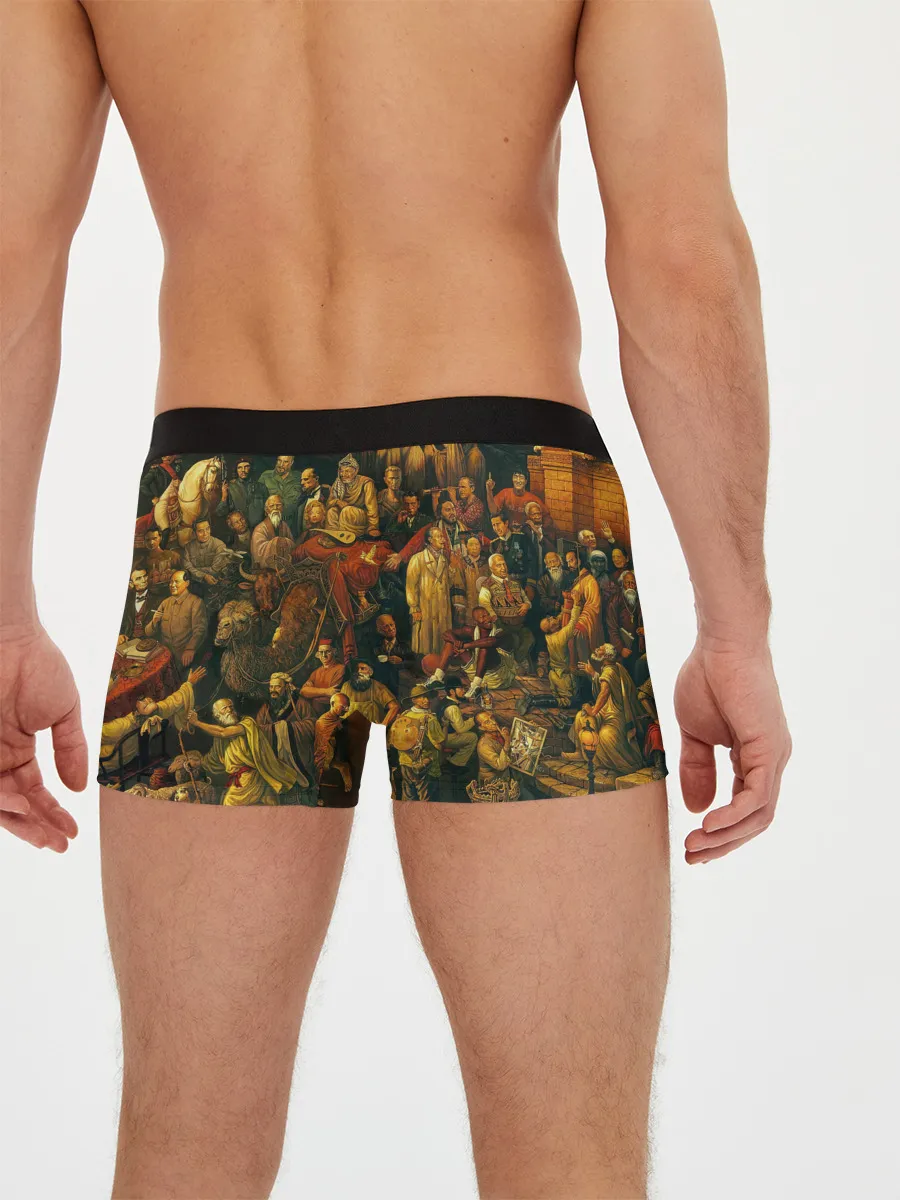 Мужские трусы боксеры / 100 ЗНАМЕНИТЫХ ЛЮДЕЙ КАРТИНА