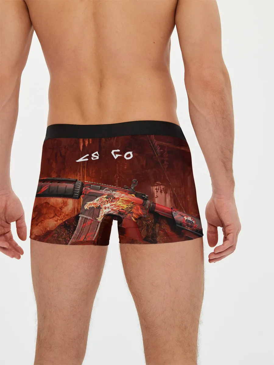 Мужские трусы боксеры / CS GO M4A4 HOWI