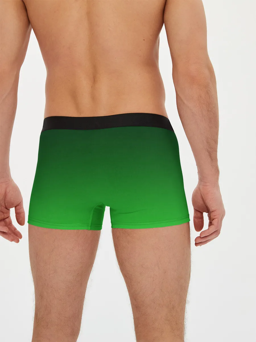 Мужские трусы боксеры / девушка лепрекон в зеленом