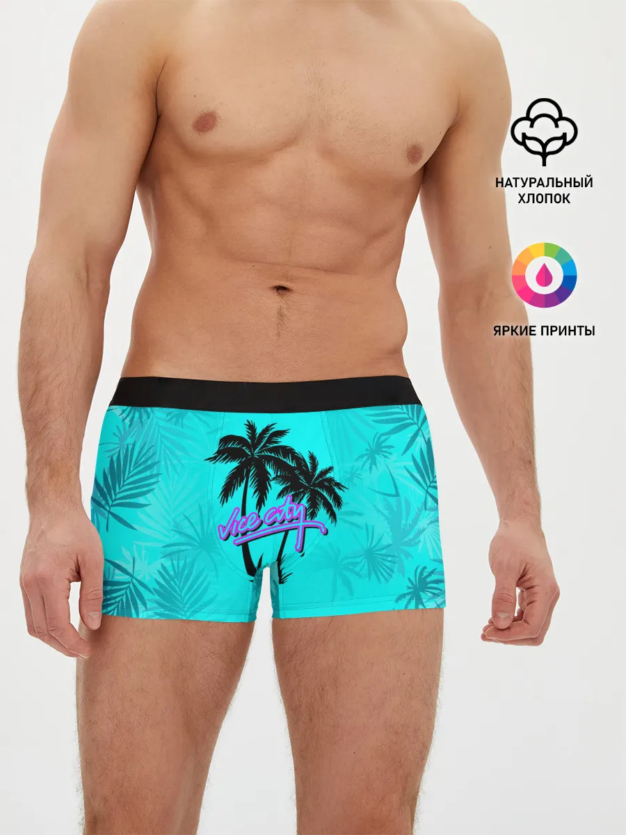 Мужские трусы боксеры / GTA Vice City гавайка