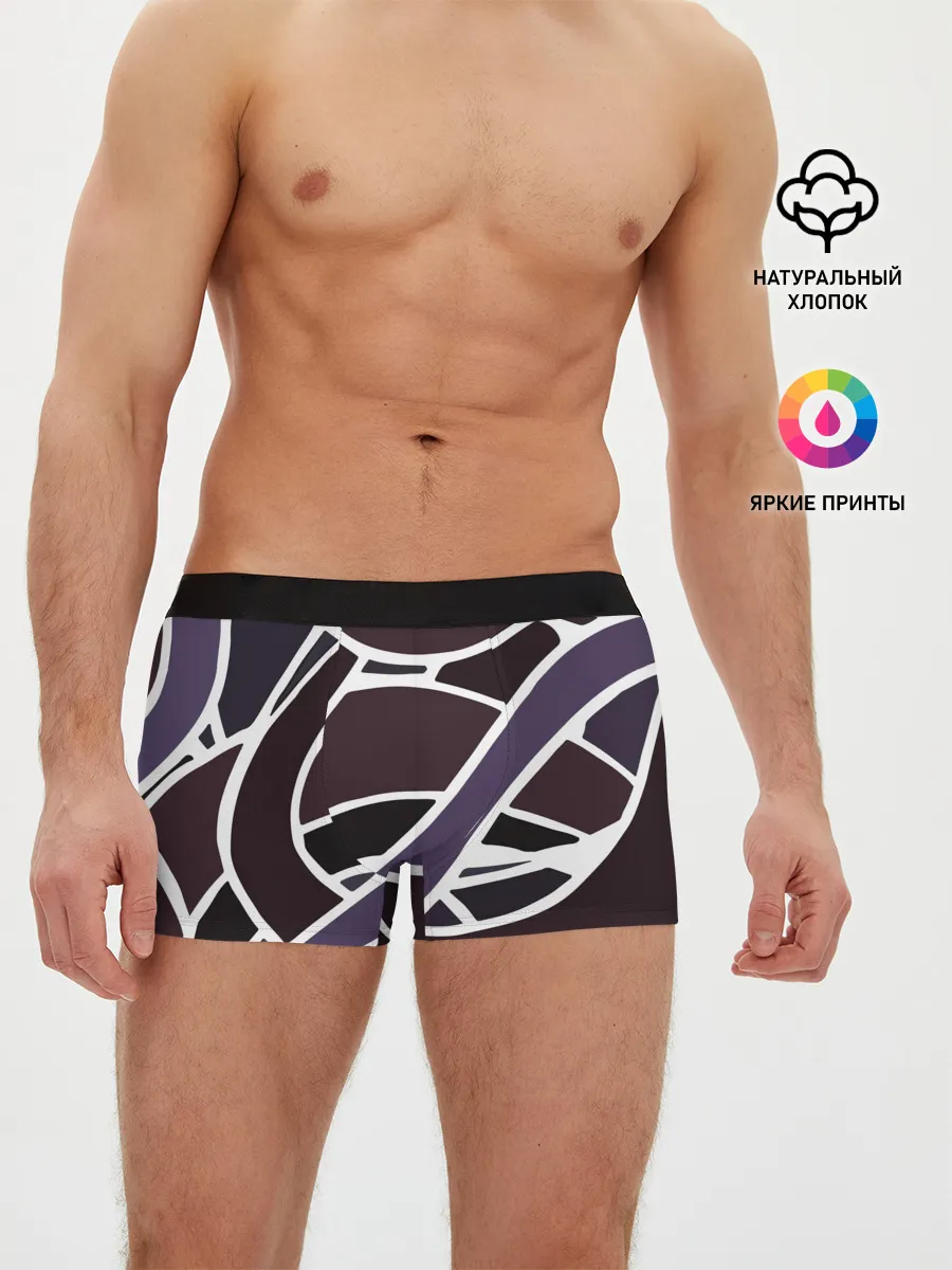 Мужские трусы боксеры / Линейная текстура