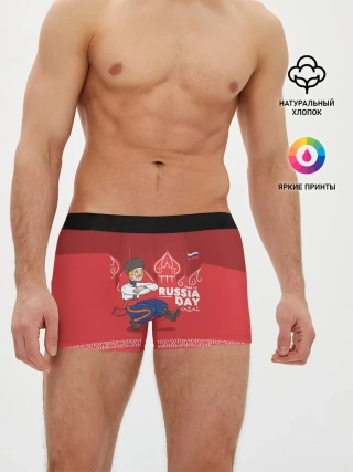 Мужские трусы боксеры / День России