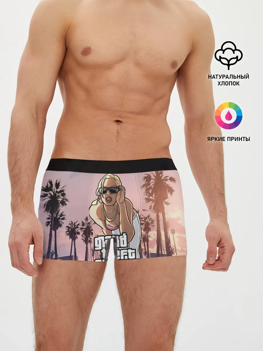 Мужские трусы боксеры / Grand Theft Auto V девушка