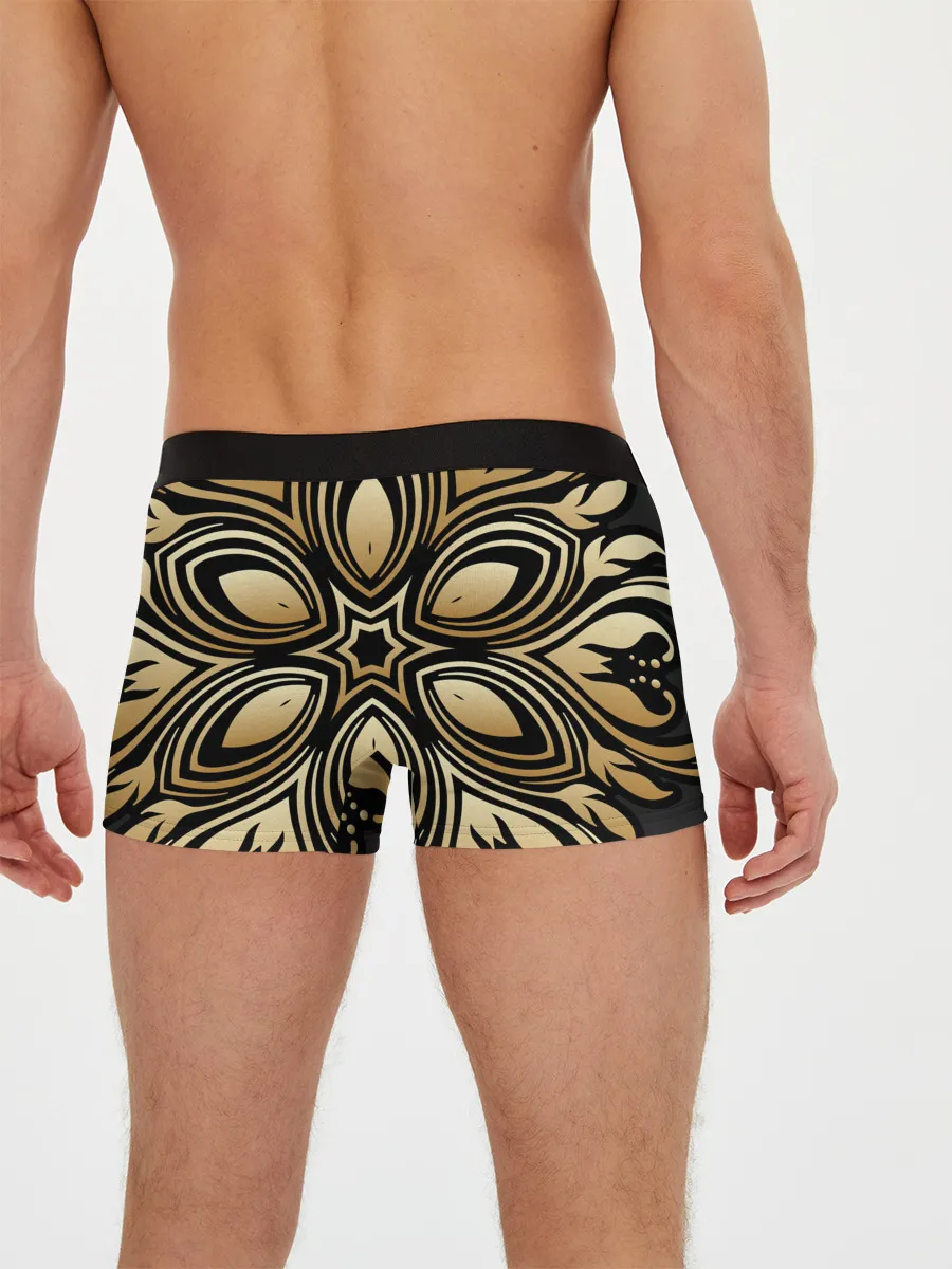 Мужские трусы боксеры / золото