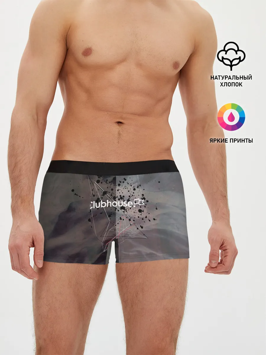 Мужские трусы боксеры / Clubhouse | Клабхаус лого бразги