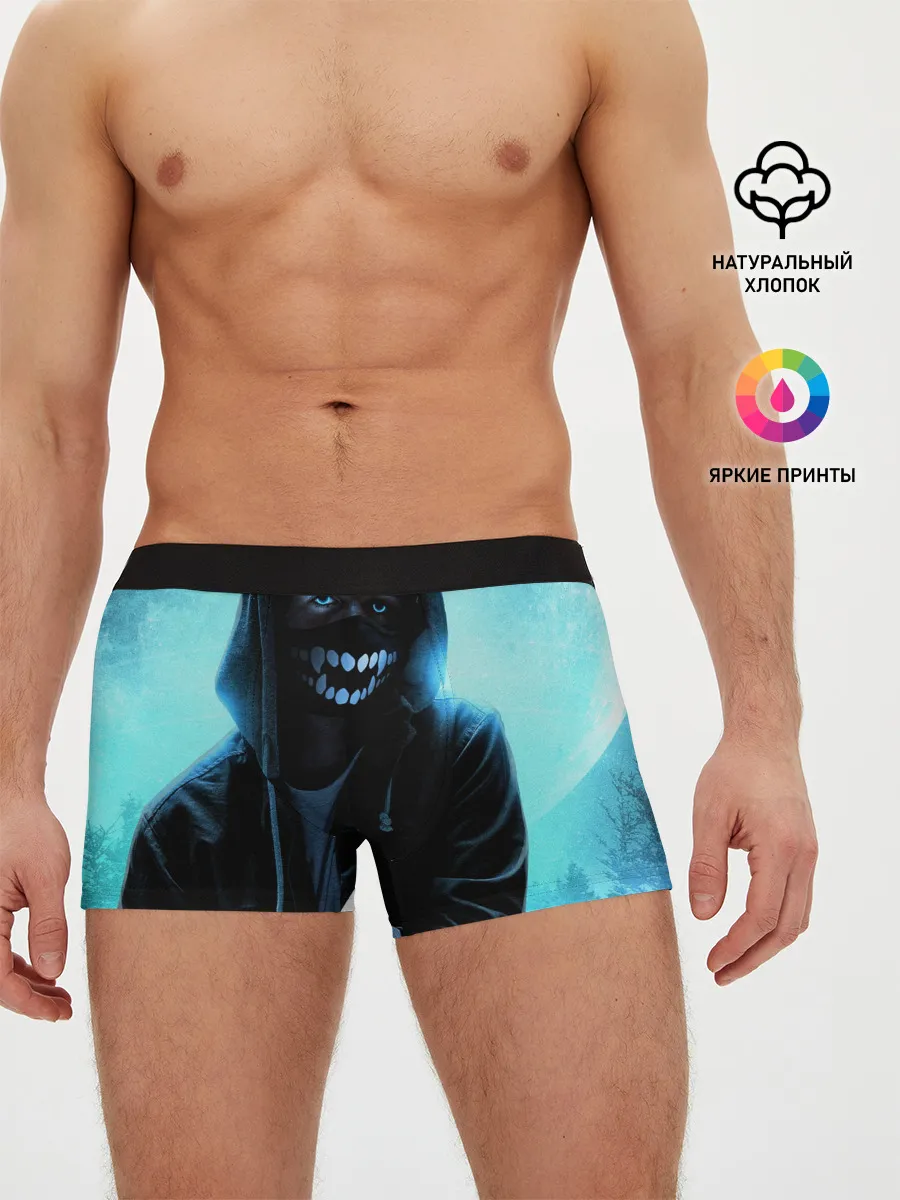 Мужские трусы боксеры / Парень в маске