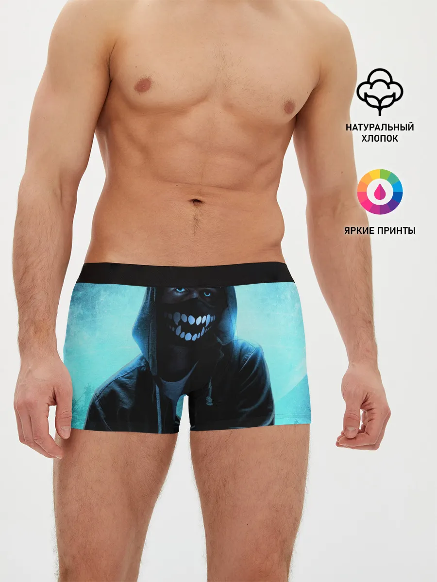 Мужские трусы боксеры / Парень в маске
