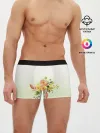 Мужские трусы боксеры / букет рисунок