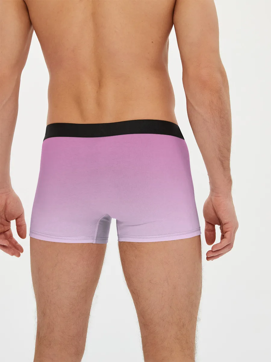 Мужские трусы боксеры / розовая ромашка