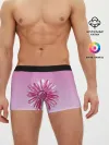 Мужские трусы боксеры / розовая ромашка