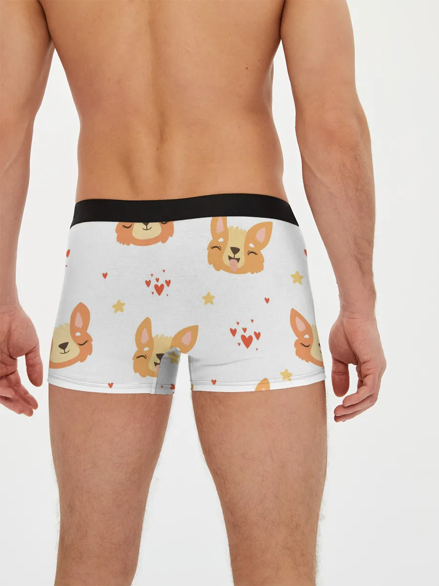 Мужские трусы боксеры / Милый Корги